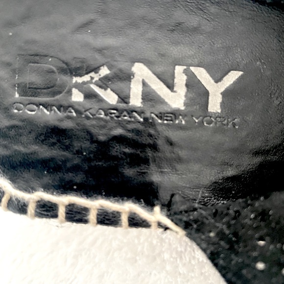 Dkny Black wedge espadrilles. - Picture 6 of 8